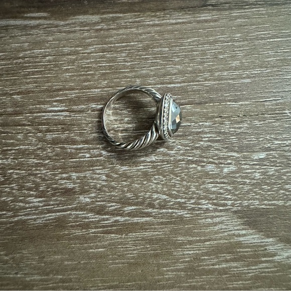 David Yurman Hematite and Diamond Noblesse Ring - Picture 4 of 6